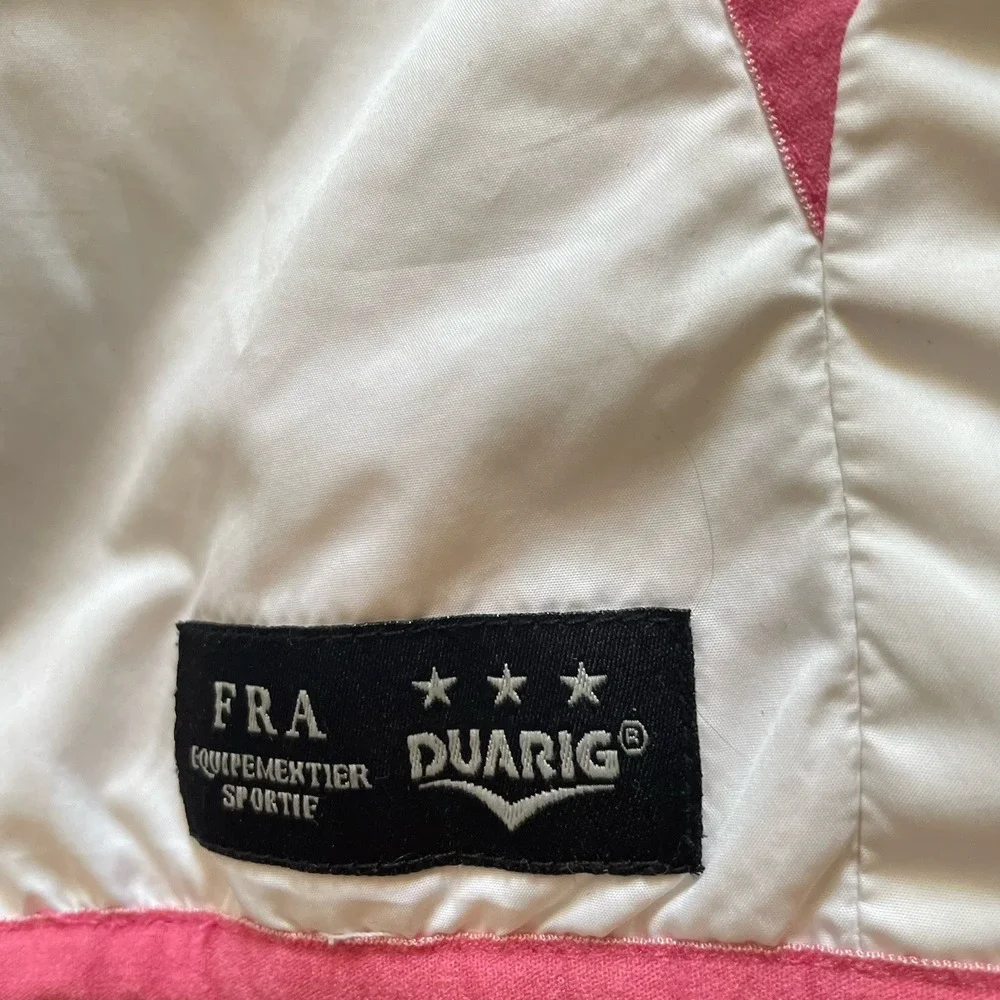 Duarig Windbreaker Track Jacket Womens Medium Navy Gingham Hooded Preppy Outdoor - Picture 4 of 8